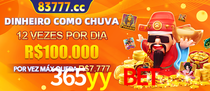 Banner do programa de recompensas Recomende para amigos do 365yy bet, detalhando os bônus por convidar amigos, com prêmios que chegam a R$288.888.