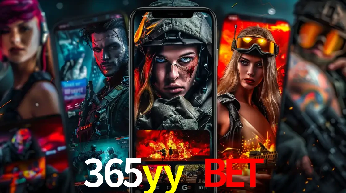 Montagem de telas de celular mostrando diversos personagens, masculinos e femininos, de um jogo de tiro, ilustrando a diversidade de equipes de e-sports para apostar no 365yy bet.