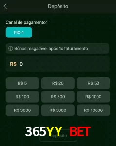 deposits 365YY BET